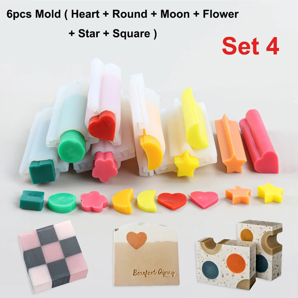Loaf Soap Mold with Wooden Box - Silicone 600ml + Tube Embed Sets