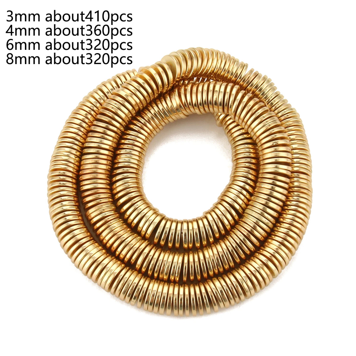 Stone Beads Hematite-Style Gold-Tone Mixed Shapes for DIY Jewelry Making