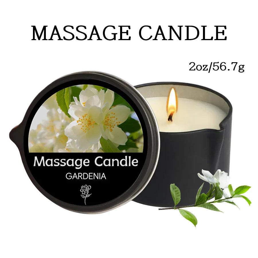 Massage Candles EVODUCK Pour Spout Tins Jasmine Rose Lavender Fragrances