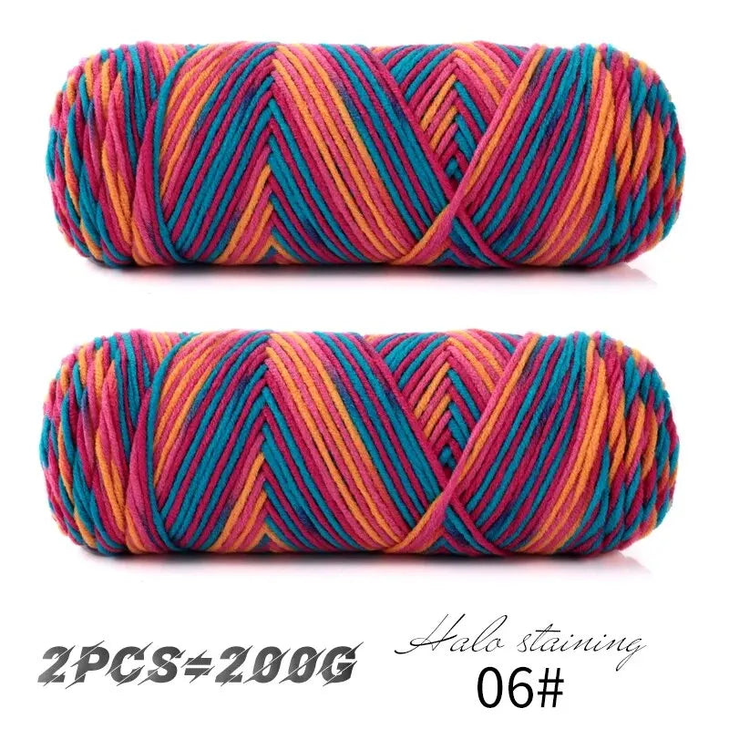 Yarn, Colorful for Hand Knitting Scarves, Sweaters & Crochet Projects