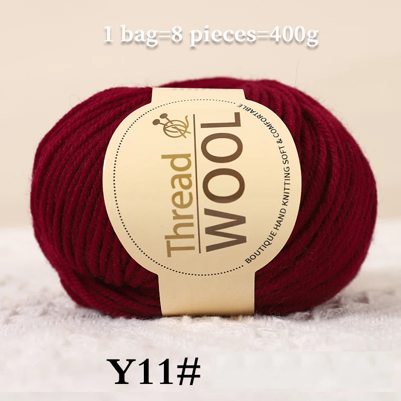 Yarn, Medium-Thick for Sweaters, Scarves, Gloves, Socks, Shawls & Coats