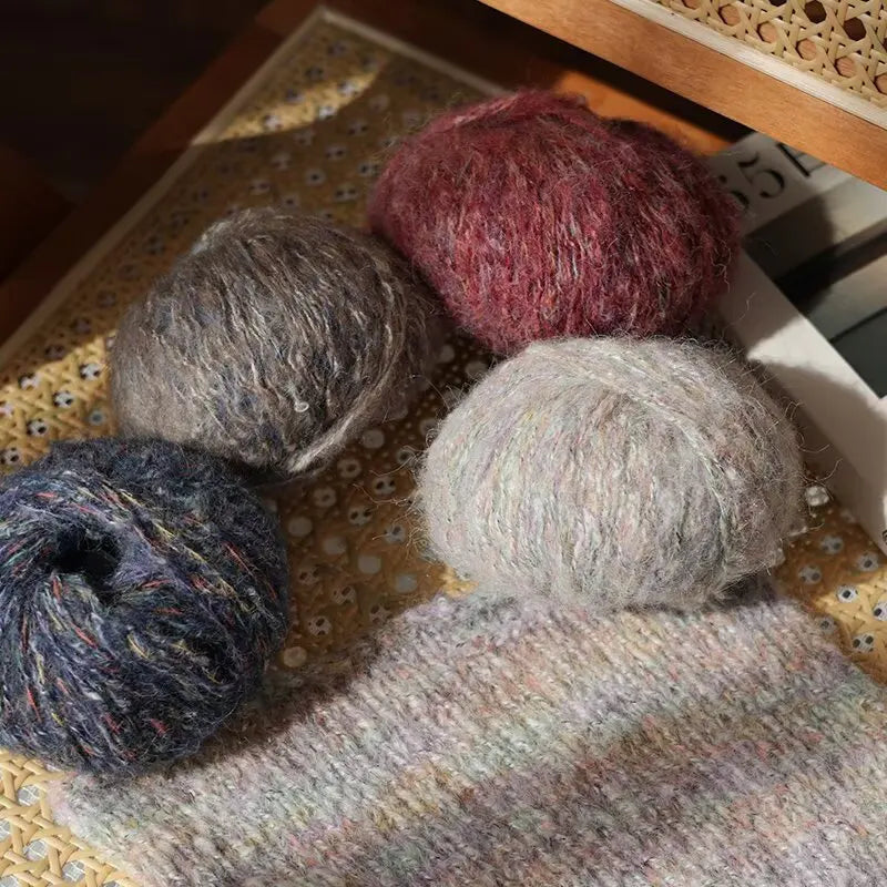Yarn, Colorful Textured for Sweaters, Shawls, Coats, Scarves & Crochet