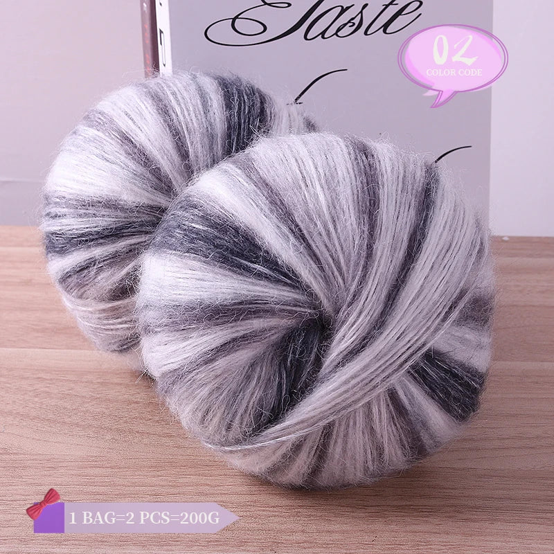 Yarn, Rainbow Gradient for Handmade Coats, Sweaters, Gloves & Shawls