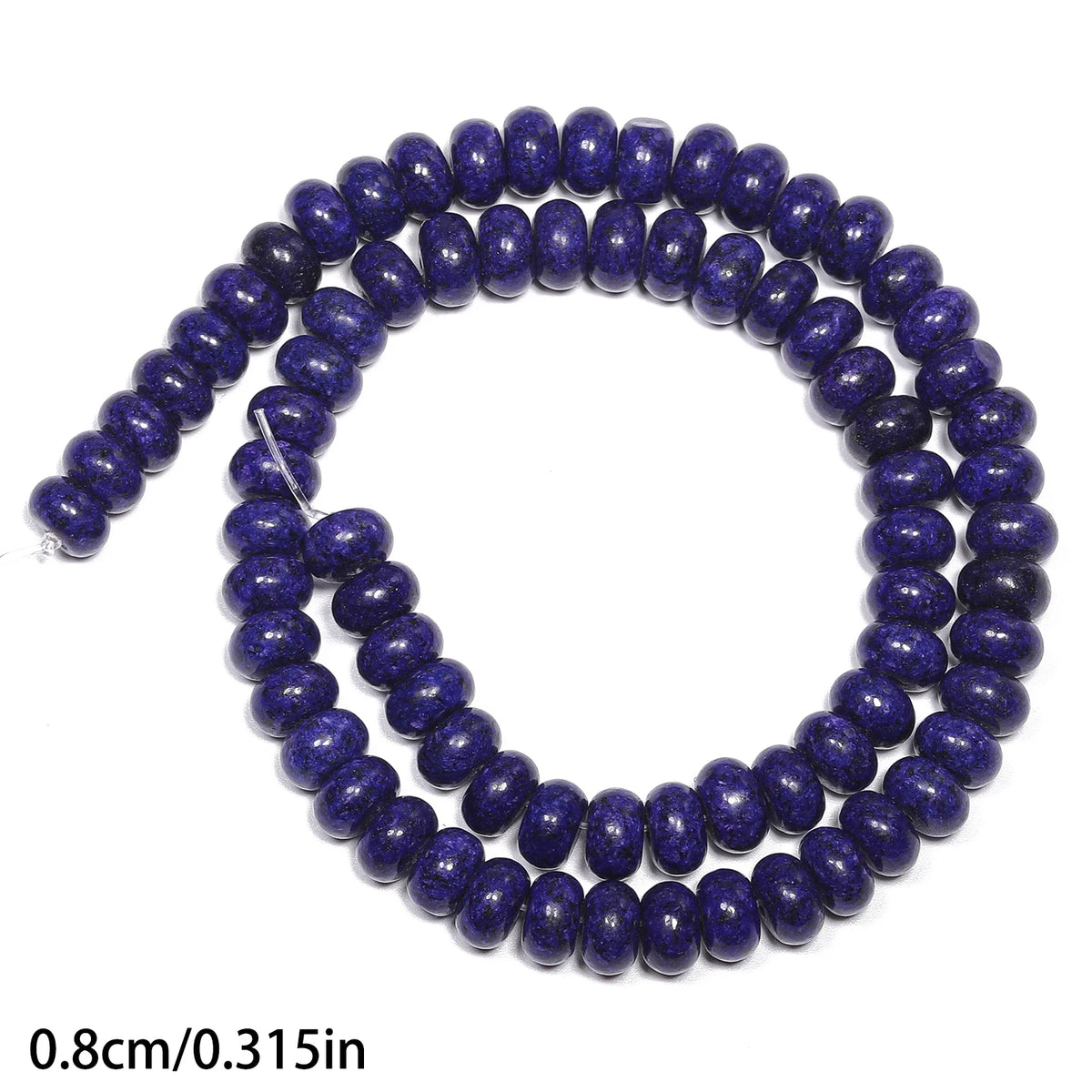 Stone Beads Faceted Blue Lapis Lazuli-Style Rondelle for DIY Jewelry Making