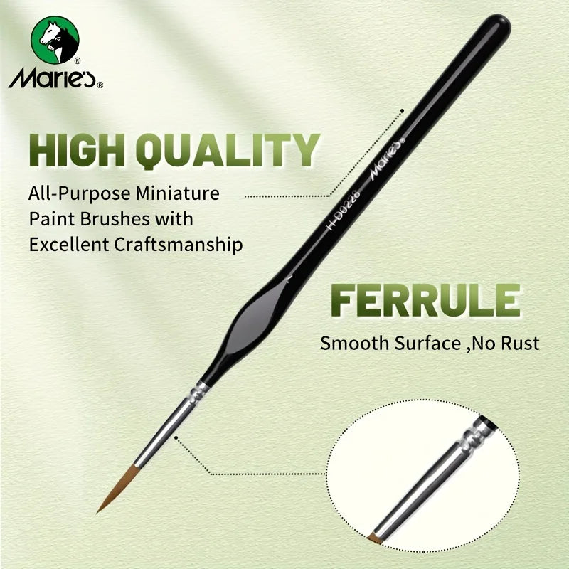 Marie's Micro Detail Paint Brushes — 11 Sizes for Acrylic & Artists