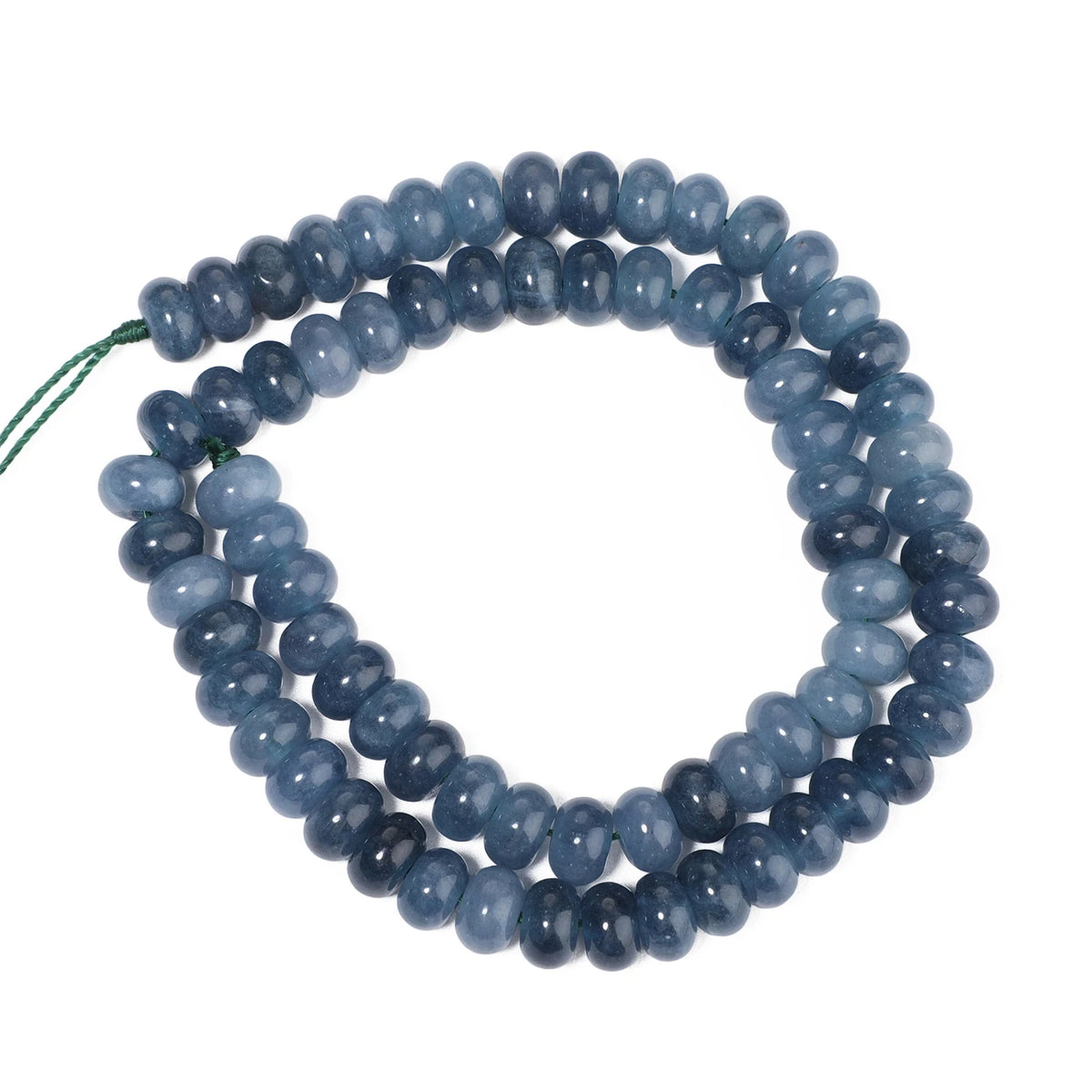 Stone Beads Blue Sapphire-Style Abacus Rondelle for DIY Jewelry Making