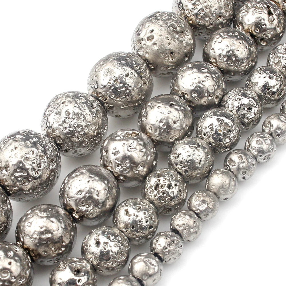 Stone Beads Round Flame-Style Assorted Stone Options for DIY Jewelry Making