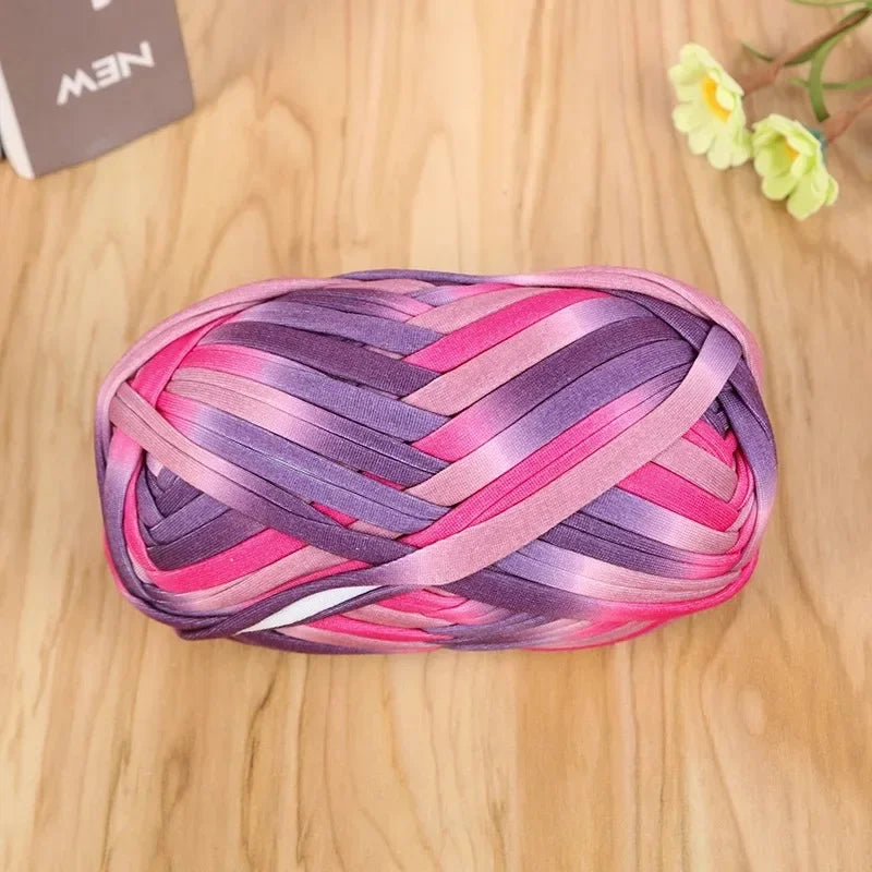 Yarn, Candy-Color Fabric Strip for Crochet Bags, Slippers & Handmade Crafts