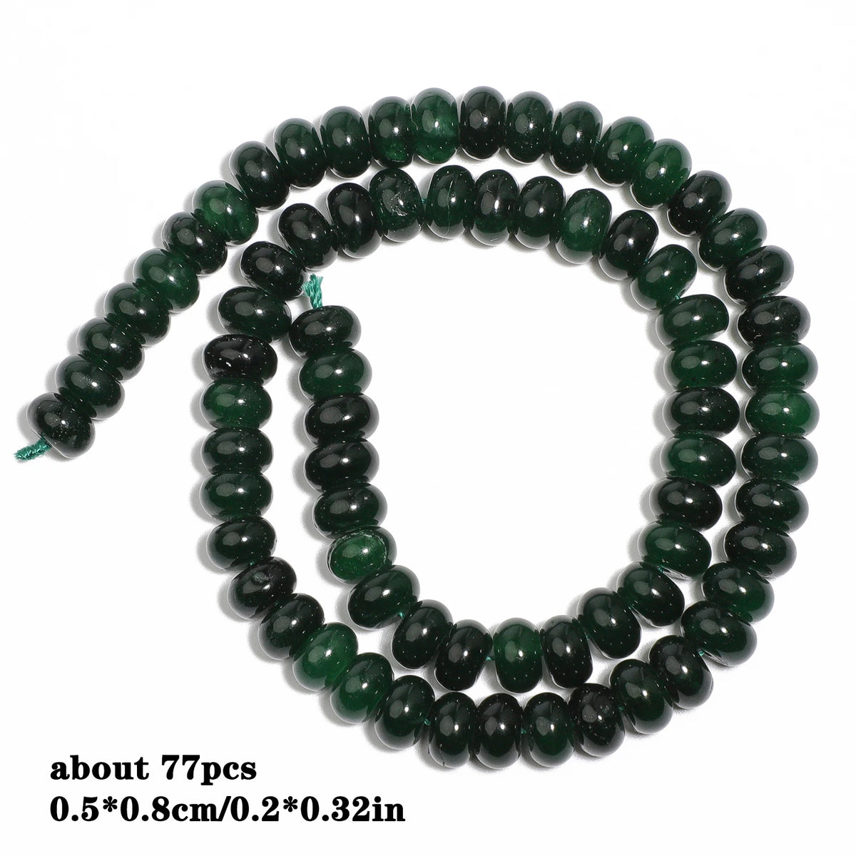Stone Beads Green Chalcedony-Style Mixed Shapes for DIY Jewelry Making