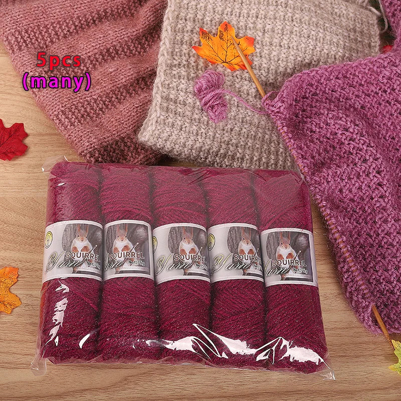 Yarn, Thick Textured for Handmade Hats, Scarves, Coats & Creative Gifts