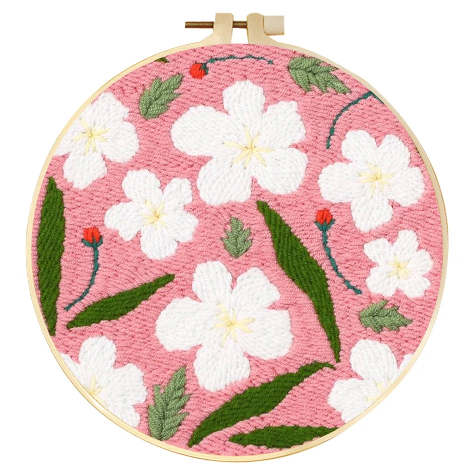 Punch Needle Kit, SDOYUNO Flowers for Beginner Embroidery & Yarn Painting