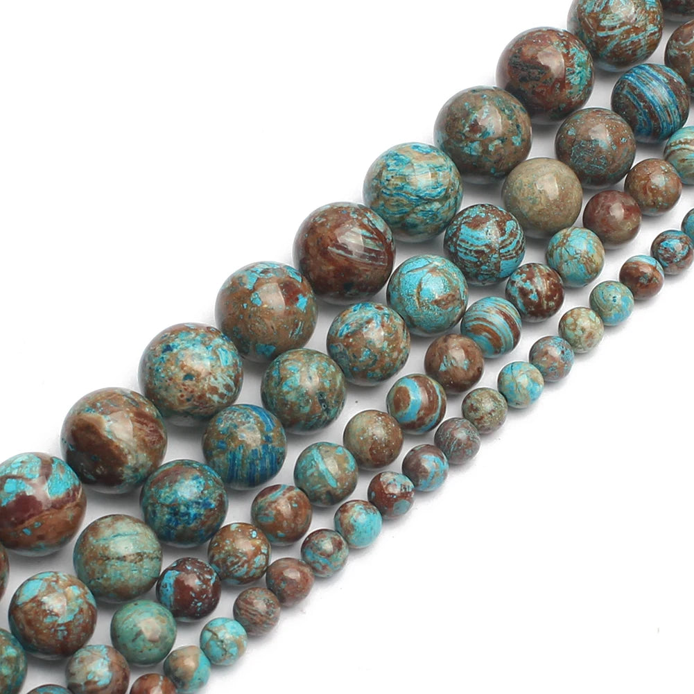 Stone Beads Colorful Sea Sediment Jasper-Style for DIY Jewelry Making