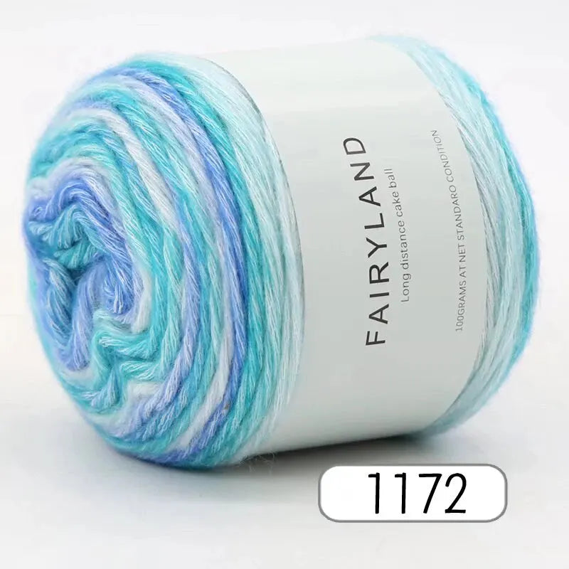 Yarn, Rainbow Gradient for Handmade Sweaters, Scarves, Hats & Shawls