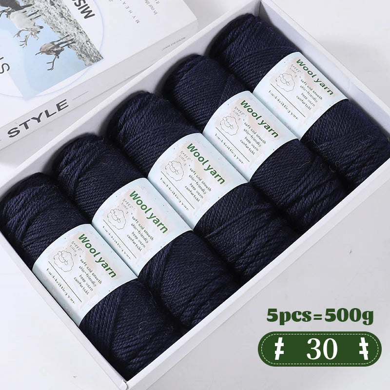 Yarn, Thick Rainbow Gradient for Coats, Scarves, Gloves & Creative Knitwear