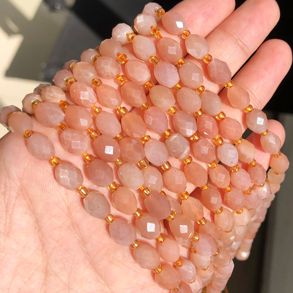 Stone Beads Faceted Oval Assorted Stone Styles for DIY Jewelry Making