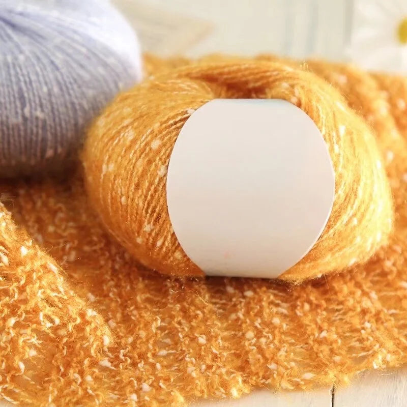 Yarn, Snow-Dot Effect for Knitting Sweaters, Shawls, Headbands & Hats