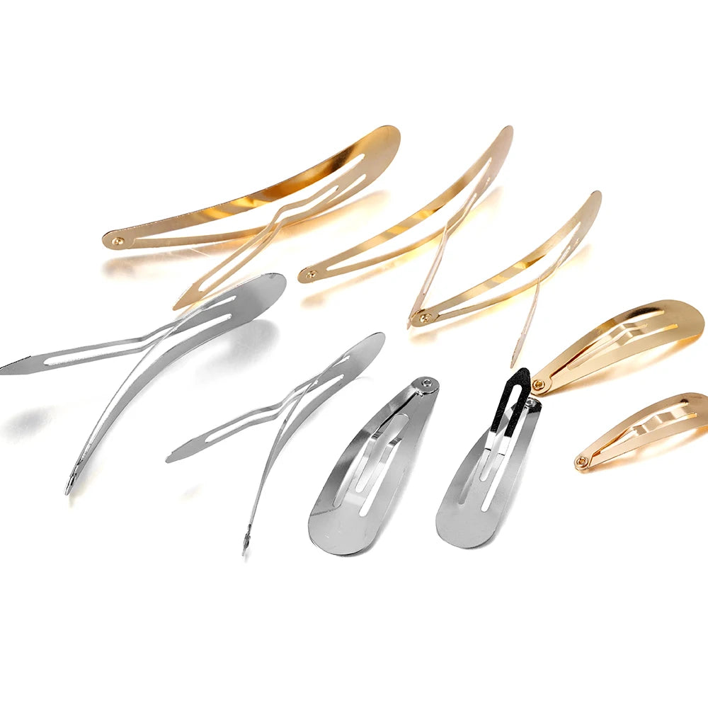 Hair Clip Blanks Metal Snap Alligator Bases DIY Jewelry Making Craft Supplies