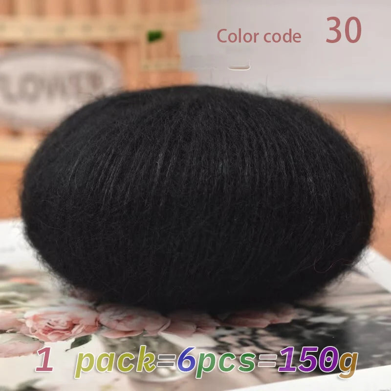 Yarn, Mohair Blend for Hand Knitting, Crochet & Creative Needlecraft Projects