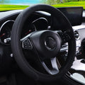 Steering Wheel Cover Breathable Leather Steering Wheel Cover Anti-Slip Comfort