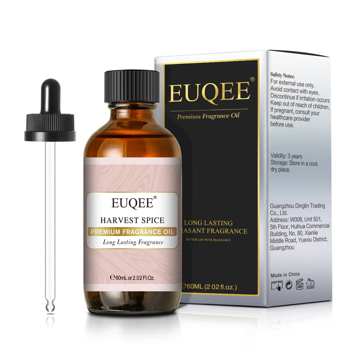 EUQEE Premium Fragrance Oil 60ml Glass Dropper Candle Soap DIY 13 Scents