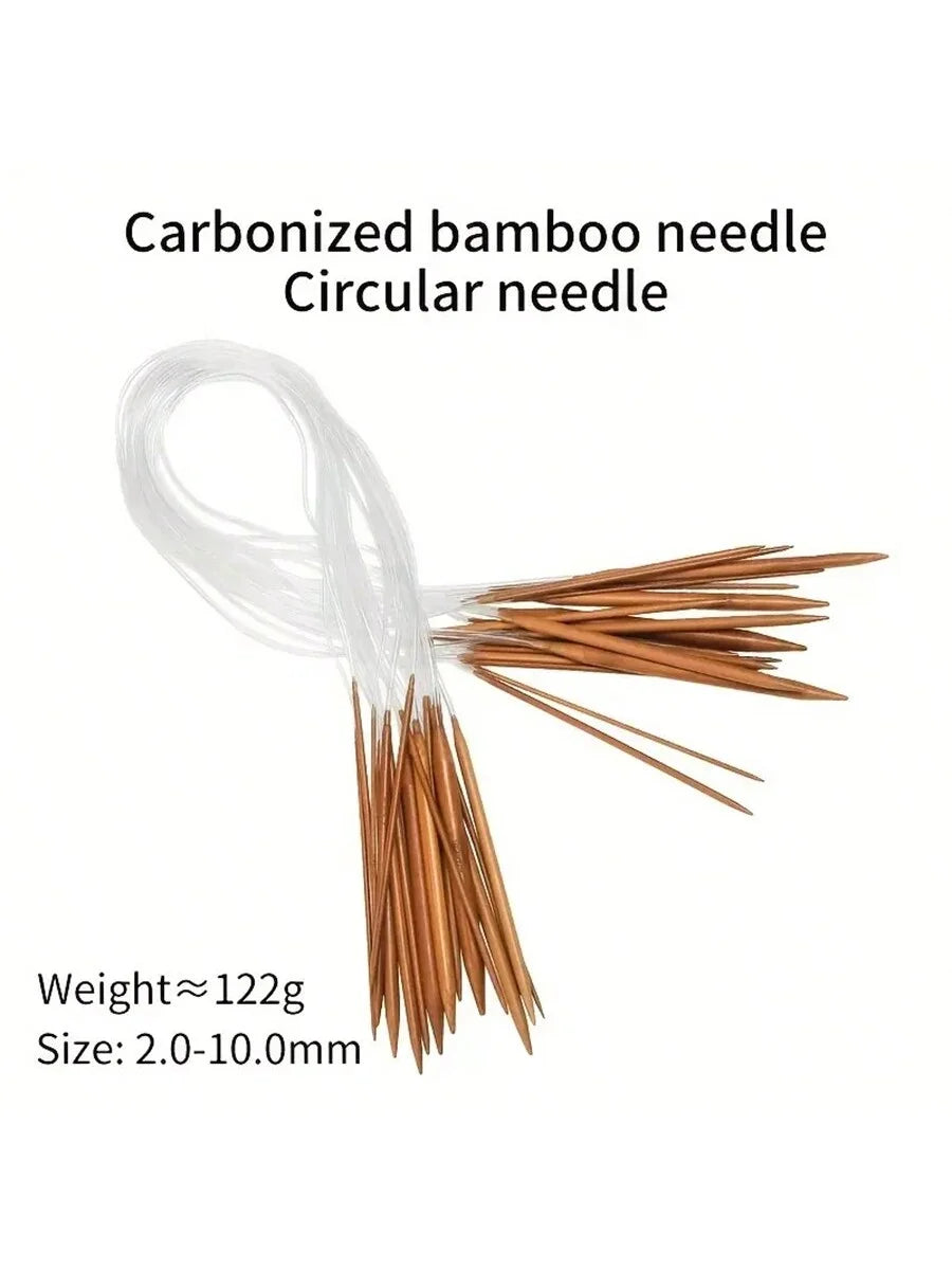 Knitting Needles, Wooden Circular for Handmade Sweaters, Scarves & Socks