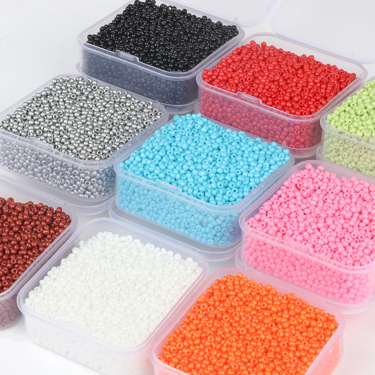 Glass Seed Beads Boxed Colorful Czech-Style for DIY Jewelry Making Craft Beads