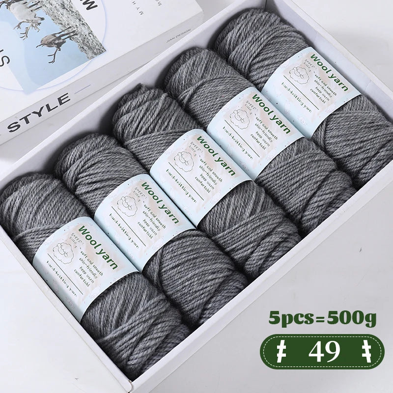 Yarn, Thick Rainbow Gradient for Coats, Scarves, Gloves & Creative Knitwear