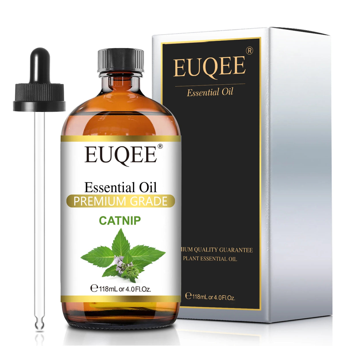 EUQEE Pure Essential Oil 118ml Premium Grade Glass Dropper Diffuser Candle 22 Scents