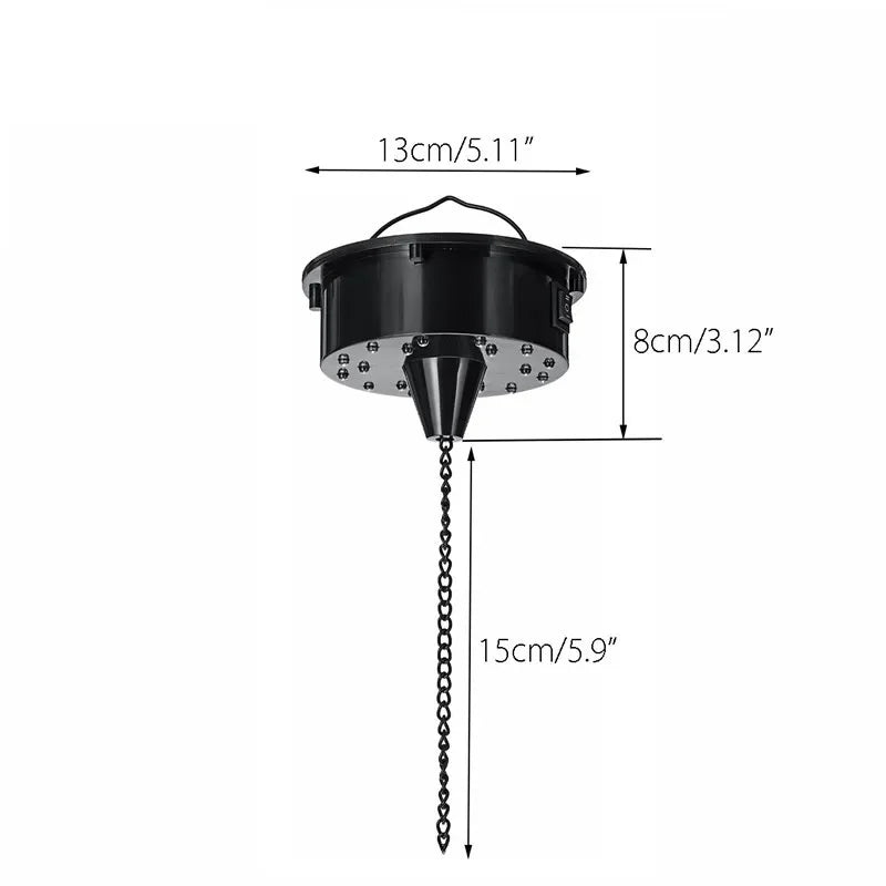 Disco Ball Motor 18 LED, Sound Active, Ceiling Mount, 5.11 in
