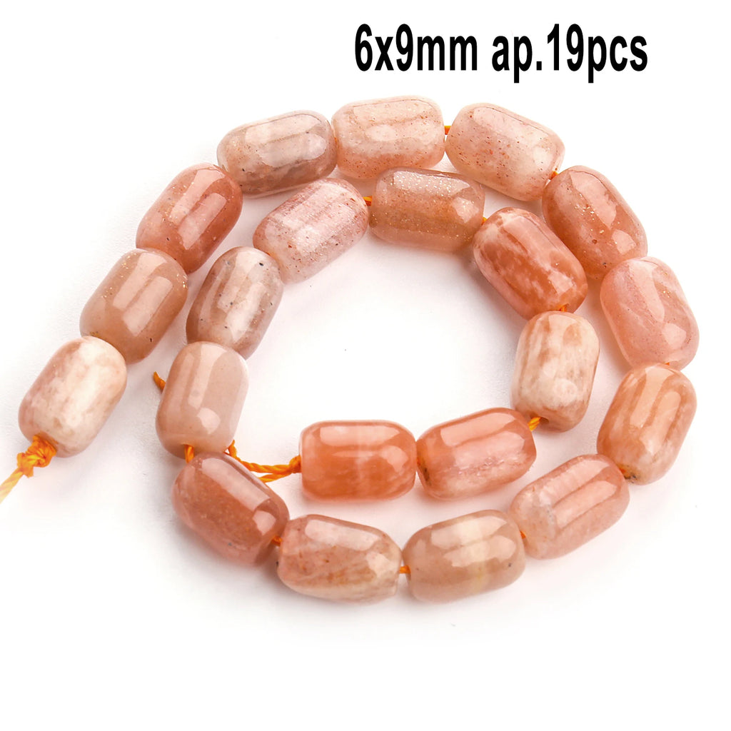 Stone Beads Nude Sunstone-Style Faceted Irregular for DIY Jewelry Making