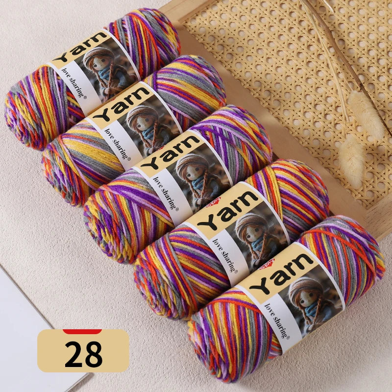 Yarn, Rainbow Gradient for Sweaters, Scarves, Hats & Handmade Blankets