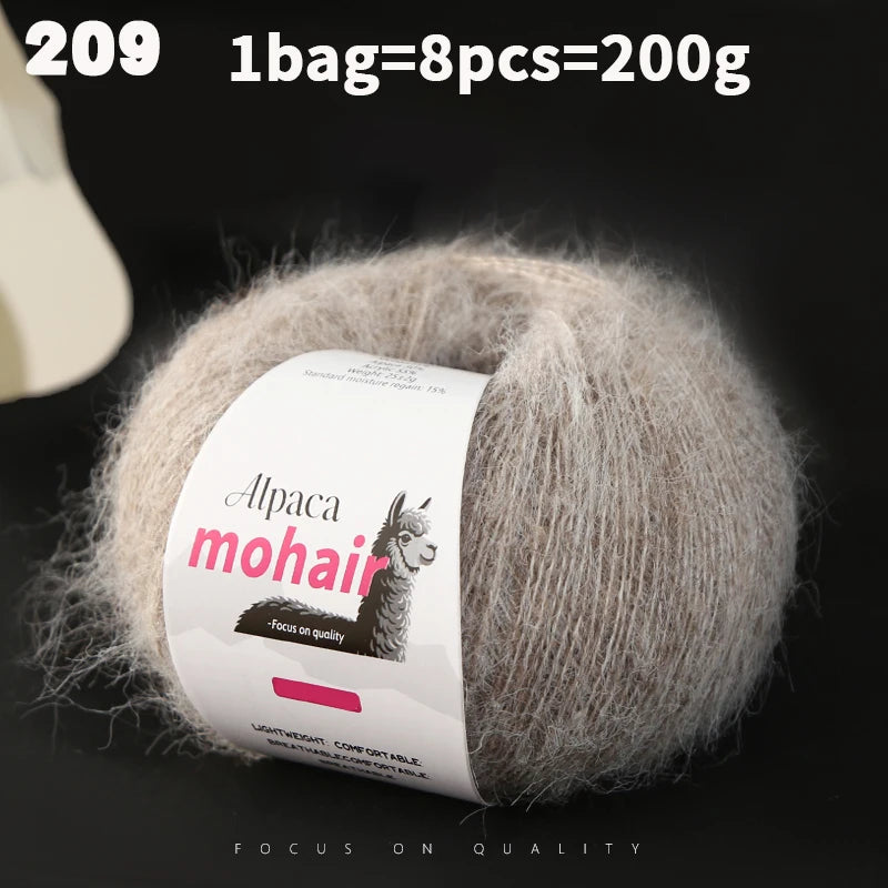 Yarn, Long-Pile Texture for Knitting Gloves, Hair Ties & Creative Crafts