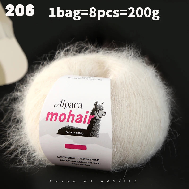 Yarn, Long-Pile Texture for Knitting Gloves, Hair Ties & Creative Crafts