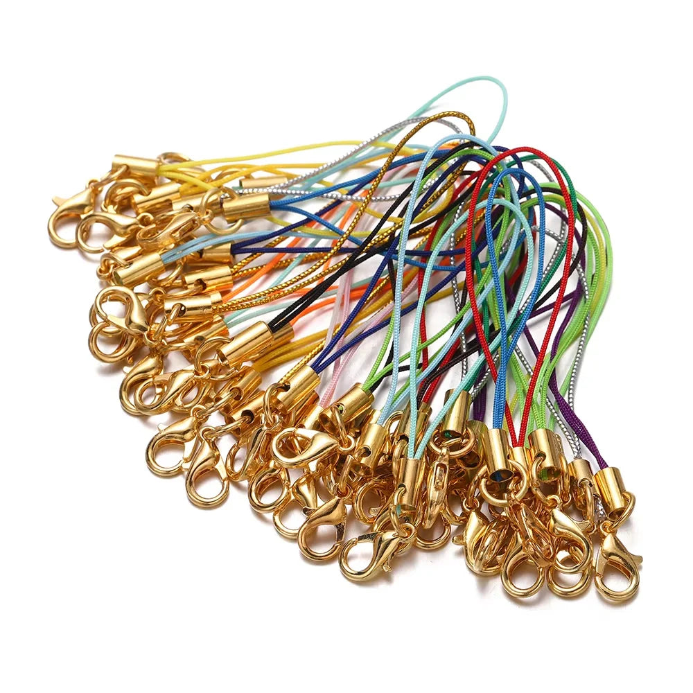 Keychain Cords with Lobster Clasps Lanyard Straps DIY Jewelry Making