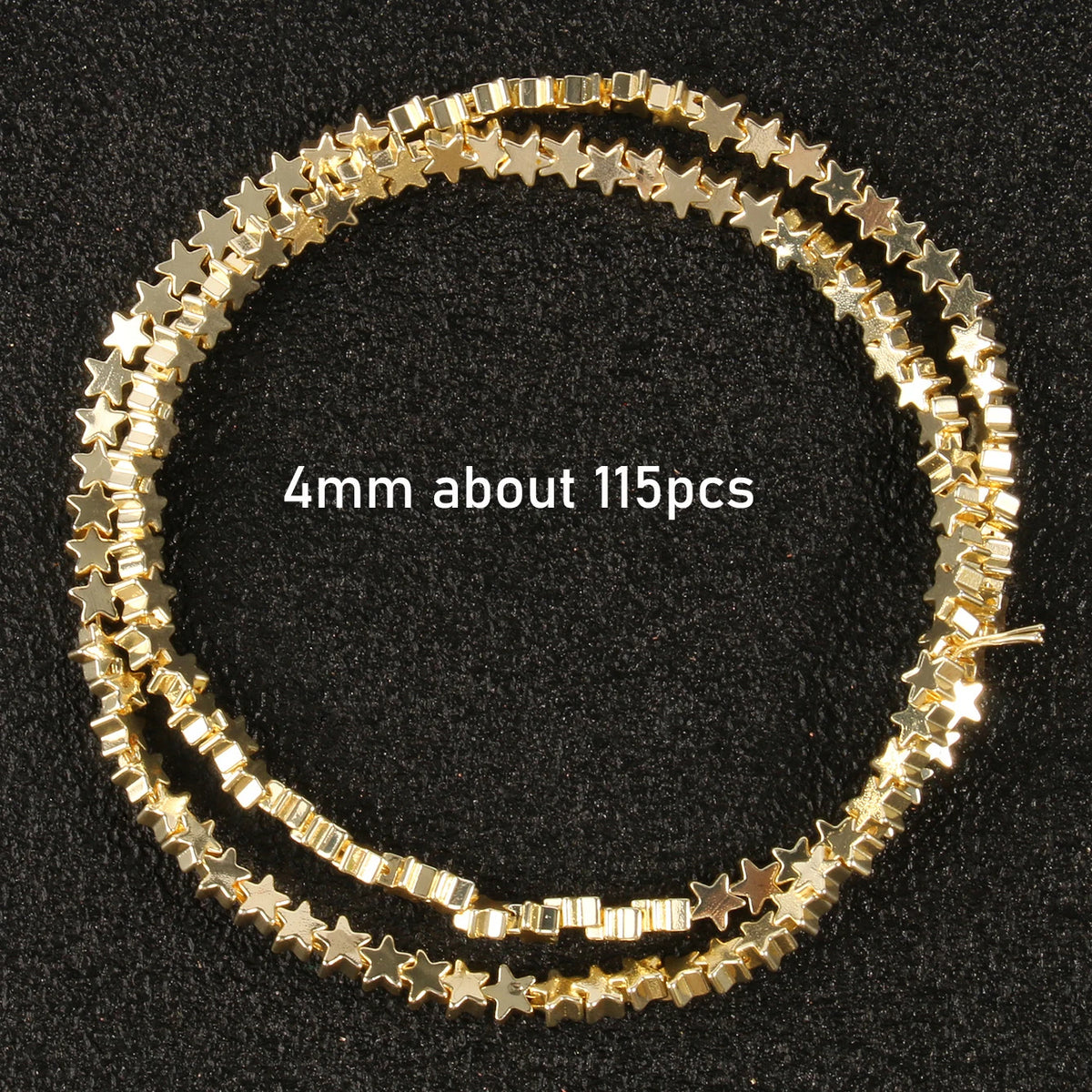 Stone Beads Gold-Tone Hematite-Style Mixed Shapes for DIY Jewelry Making