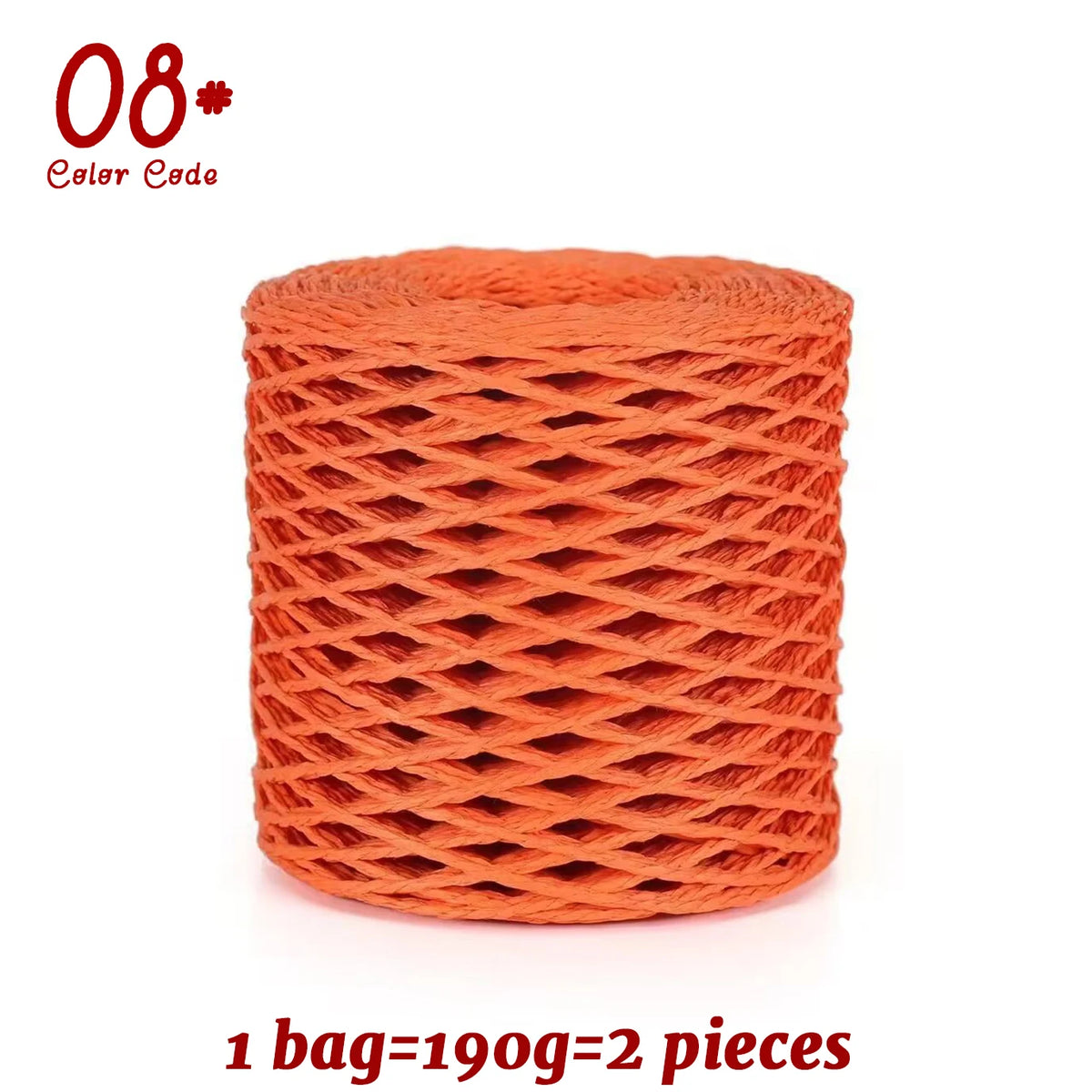 Yarn, Raffia-Style for Summer Hats, Bags, Slippers, Gift Wrap & Crafts