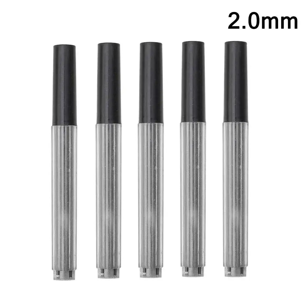 Mechanical Pencil, Metal Anti-Slip Grip, 0.3–2.0mm + Lead Refills
