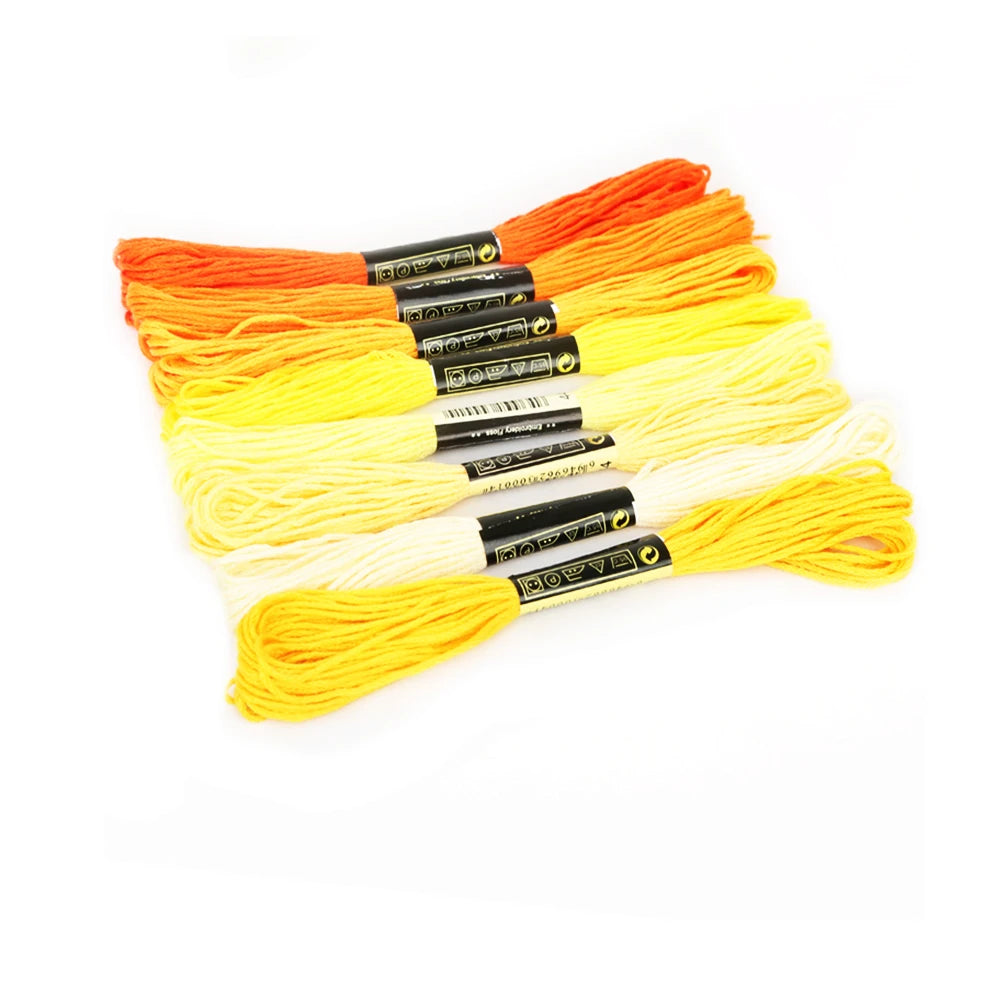 Embroidery Thread, Gradient & Solid Colors for Handmade Cross-Stitch Crafts