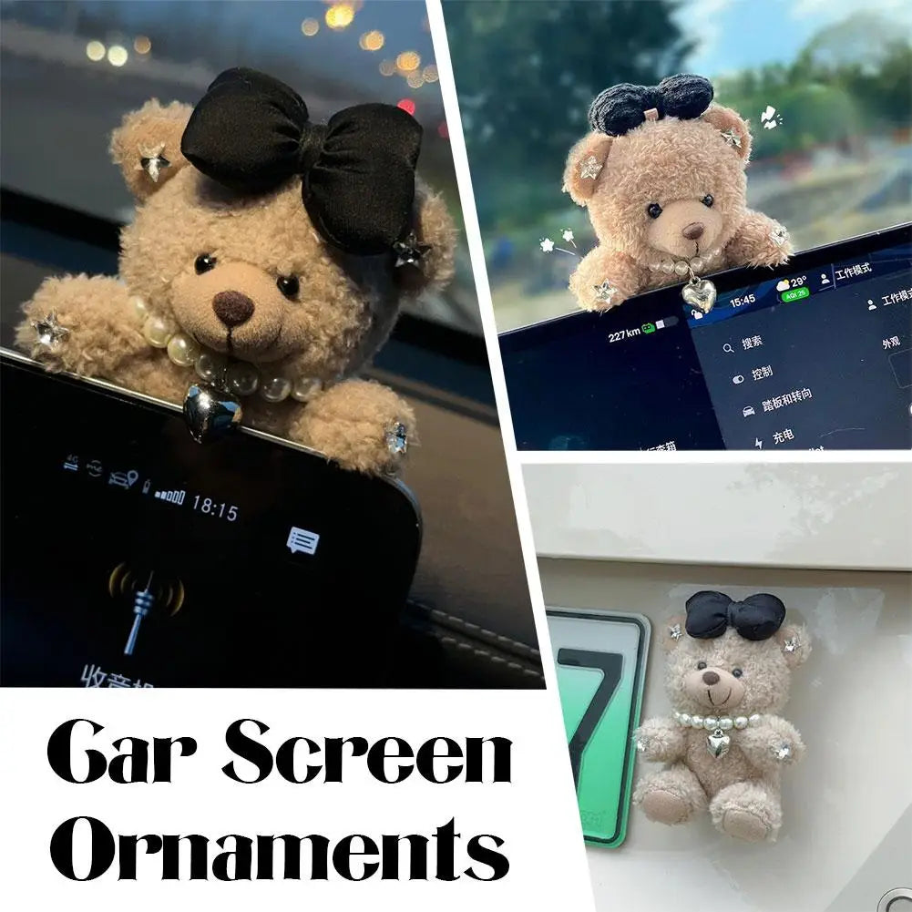 Car Decoration Interior Bear Screen Car Dashboard Ornament Decoration