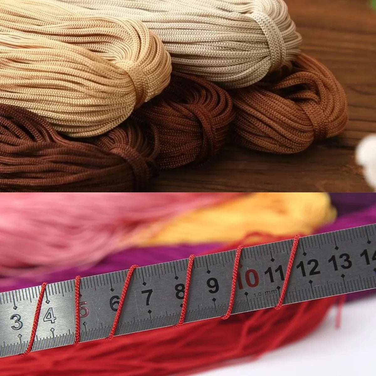 Yarn, Hollow Cord for Hand Crochet Summer Hats, Bags & Cushion Projects