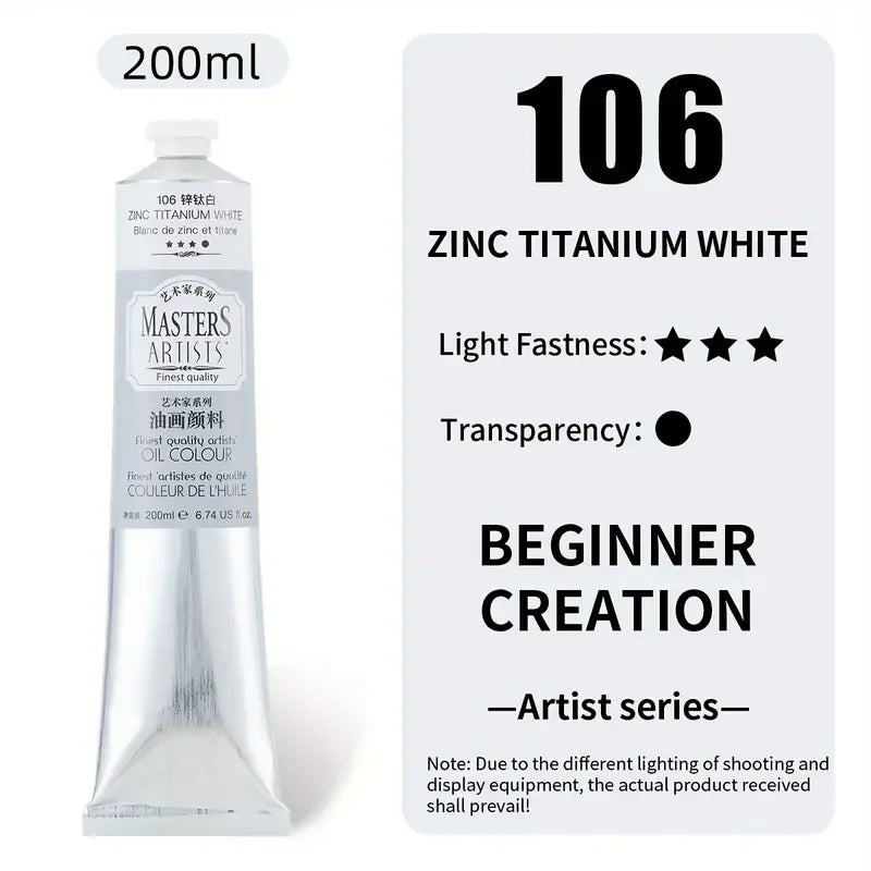 Marie's Oil Paint — 200ml Jumbo Tube, 14 Colors Available