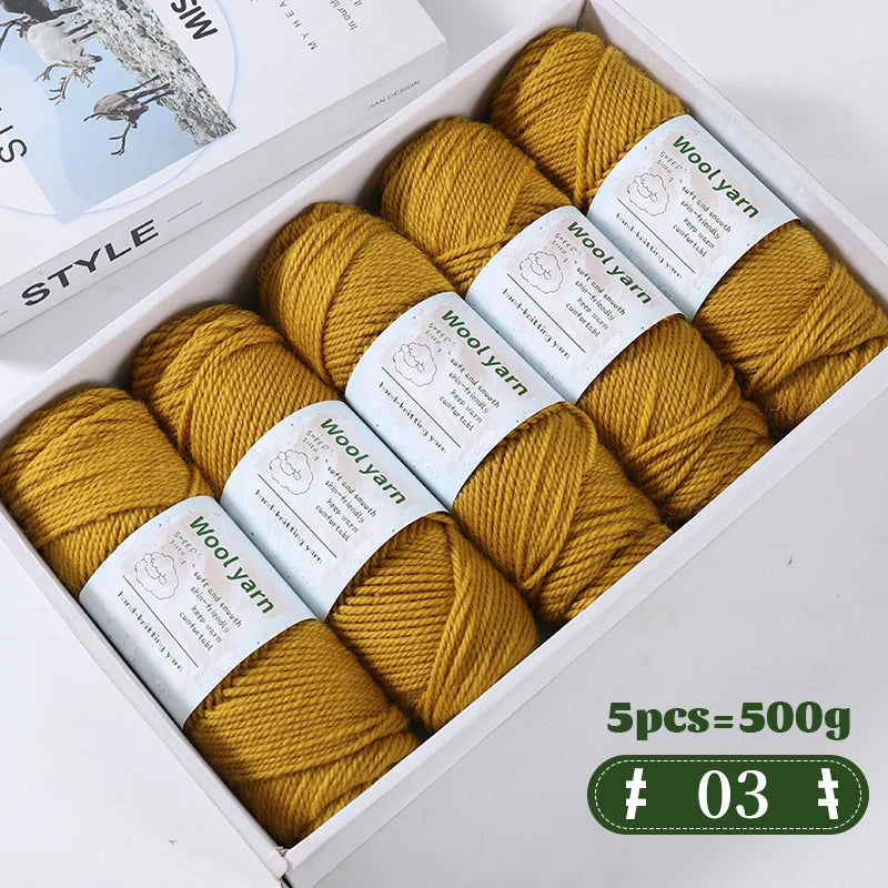 Yarn, Thick Rainbow Gradient for Coats, Scarves, Gloves & Creative Knitwear