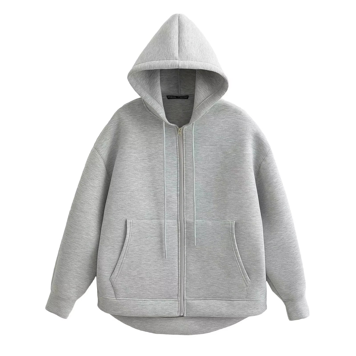 Hoodie Women's Oversized Zip Up Loose Hooded Jacket Sweatshirt Pockets Autumn