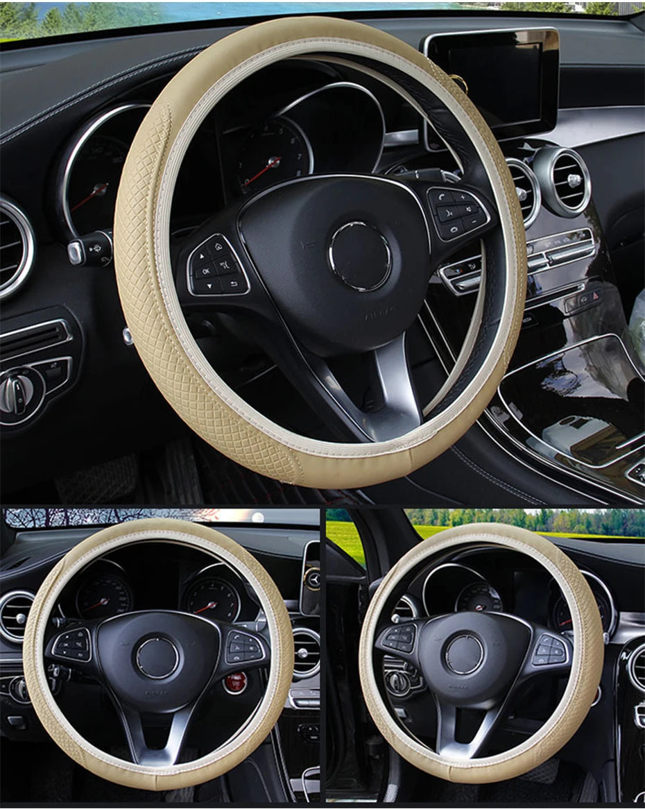 37-39CM Steering Wheel Cover Anti Steering Wheel Cover Anti-Slip Comfort