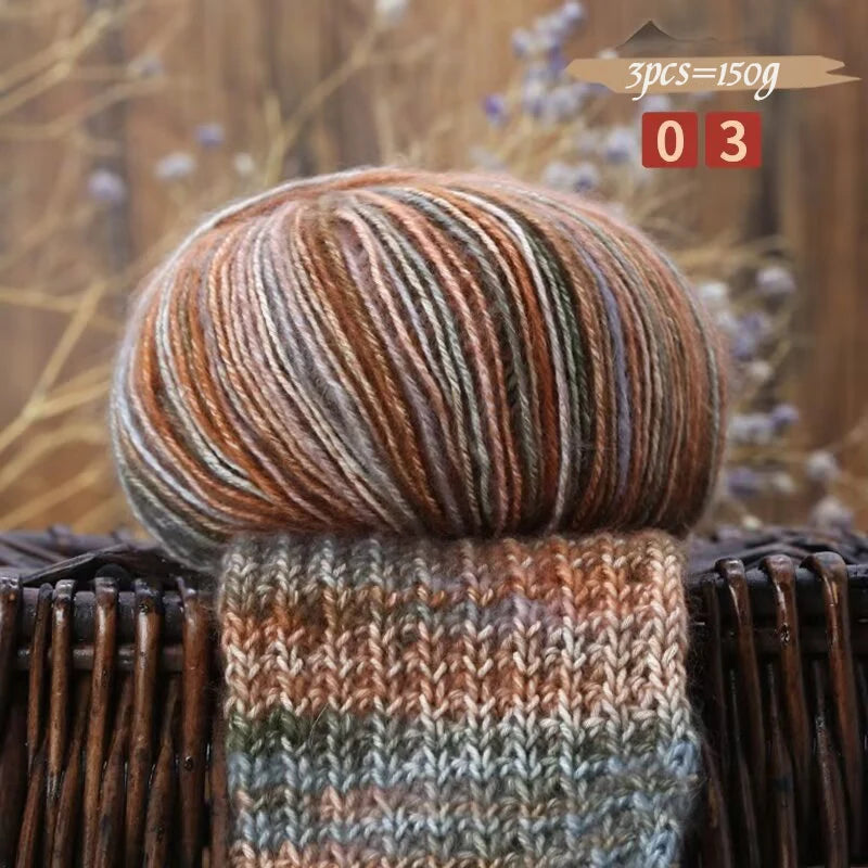 Yarn, Camouflage Colors for Hand Knitting Sweaters & Crochet Projects