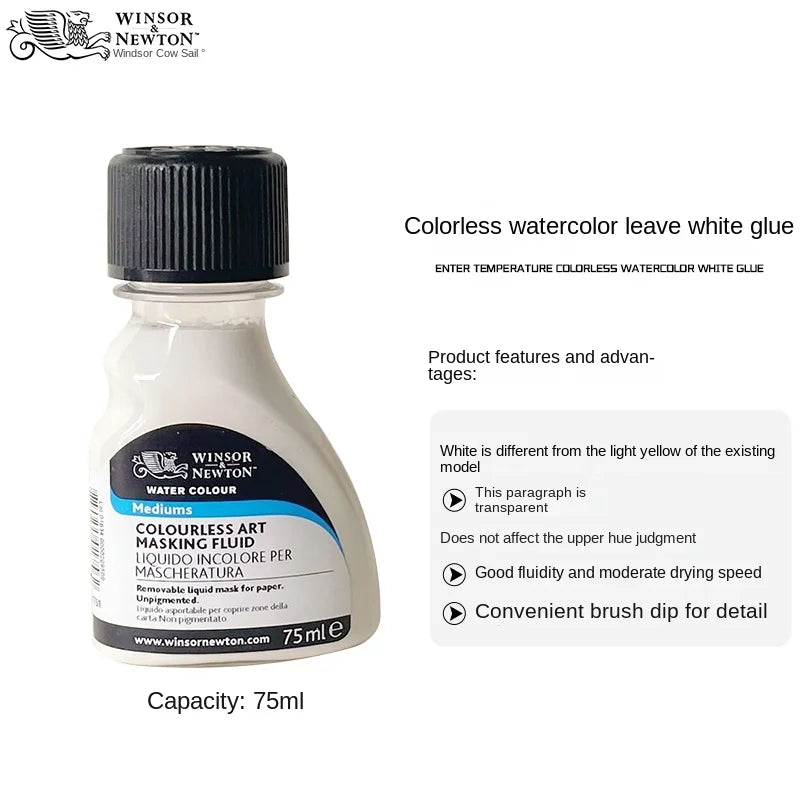 Watercolor Mediums, Winsor & Newton, 75ml — 10 Formulas to Choose From