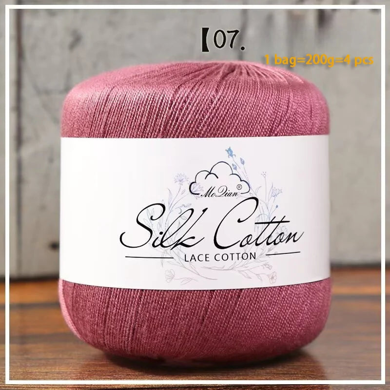 Yarn, Fine for Crochet Shawls, Openwork Sweaters, Summer Hats & Knitwear