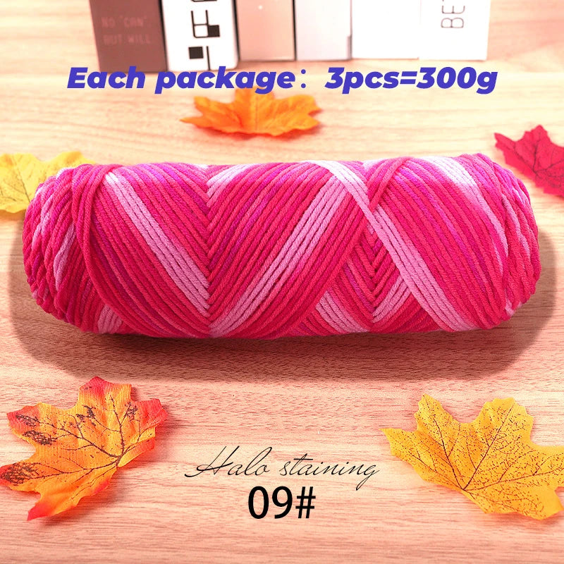 Yarn, Multicolor for Handmade Sweaters, Scarves, Blankets & Crochet Crafts