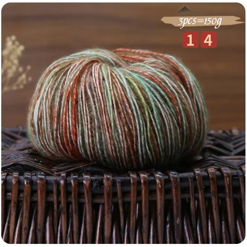 Yarn, Camouflage Colors for Hand Knitting Sweaters & Crochet Projects