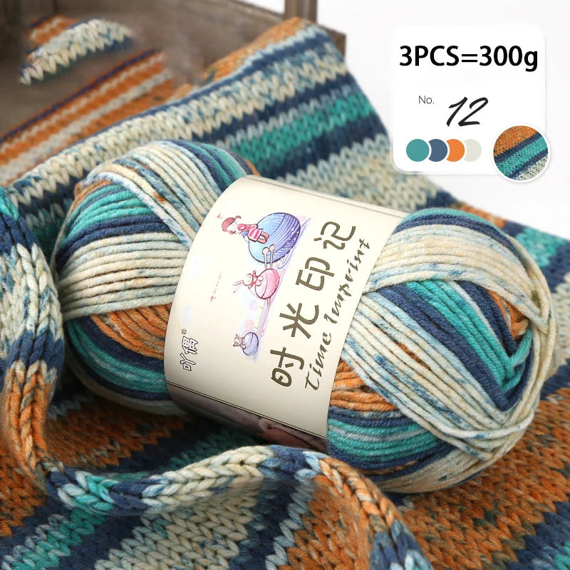 Yarn, Colorful Gradient for Sweaters, Coats, Gloves, Bags & Blankets